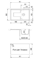 Кухонная мойка Plados Corax CX0861 UG90 Opal White фото №2 — интернет-магазин Desire.md