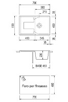 Кухонная мойка Plados Corax CX0791 UM42 Titanium фото №2 — интернет-магазин Desire.md