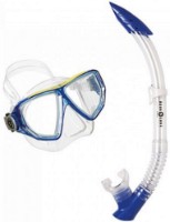 Masca şi tub pentru înot Aqualung Set Combo Oyster/Veracruz Blue (SC115116)