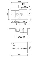 Кухонная мойка Plados Elegance AM7815 UG70 Black Matt фото №2 — интернет-магазин Desire.md