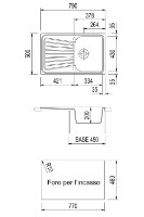 Кухонная мойка Plados Spazio SP0861 UG95 Ebony Black фото №2 — интернет-магазин Desire.md