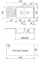Кухонная мойка Plados Spazio SP1162 UG90 Opal White фото №2 — интернет-магазин Desire.md