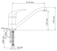 Смеситель для кухни Plados Quarmix UG90 Opal White фото №3 — интернет-магазин Desire.md