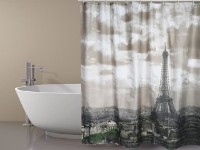 Занавеска для ванной MSV Eifel Tower 180x200cm (40533)