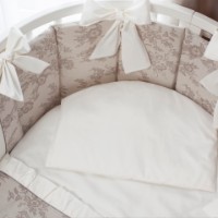 Lenjerie de pat pentru copii Perina Elfetto Oval Milky White (ЭФО6.2-125х75)