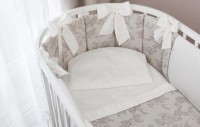Lenjerie de pat pentru copii Perina Elfetto Oval Milky White (ЭФО6.2-125х75)