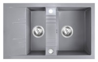 Chiuvetă de bucătărie Ferro DRGM3/48/79GA 790x480mm Gray (04179)
