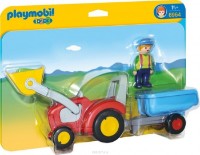 Figura Eroului Playmobil 1.2.3: Tractor with Trailer (PM6964)