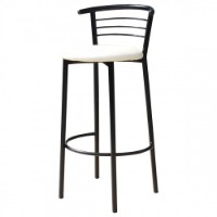 Scaun de bar Mobi-Art Marcos Black/Beige Bar