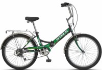Bicicletă Stels Pilot 750 24/16 Black/Green (LU085351)