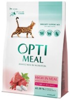 Hrană uscată pentru pisici Optimeal Cat Veal 4kg