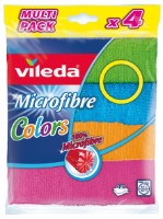 Șervețel de curățenie Vileda Laveta Microfibre Colors 4pcs