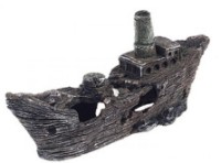 Decor pentru acvarii și terarii Flamingo Steamboat Wreck (401152)