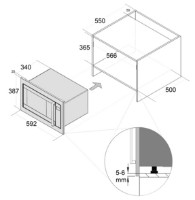 Cuptor cu microunde incorporabil Fabiano FBM 2602G Champagne imaginea #2 — magazin online Desire.md