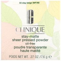 Pudra pentru față Clinique Stay-Matte Sheer Pressed Powder 03 Beige 7.6g
