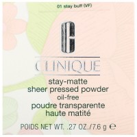 Pudra pentru față Clinique Stay-Matte Sheer Pressed Powder 01 Buff 7.6g
