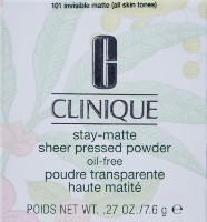 Pudra pentru față Clinique Stay-Matte Sheer Pressed Powder 101 Invisible Matte 7.6g