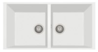 Chiuvetă de bucătărie Plados Elegance AM8620ST NS N1 Pure White