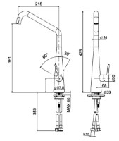 Смеситель для кухни Plados Newmix30 UM42 Titanium фото №2 — интернет-магазин Desire.md