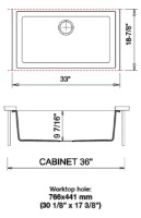 Chiuvetă de bucătărie Plados One ON8410ST UG70 Black Matt imaginea #2 — magazin online Desire.md