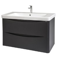 Шкаф с умывальником Martat Zen 80cm Anthracite (13885)