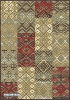 Ковёр Ecofloor Farashe (183C491330) Patchwork Ethnic Style with Red 1.60x2.30m