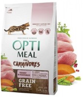 Hrană uscată pentru pisici Optimeal For Carnivores Turkey & Vegetables 650g