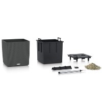 Ghiveci Lechuza Cube Cottage 30 White imaginea #3 — magazin online Desire.md