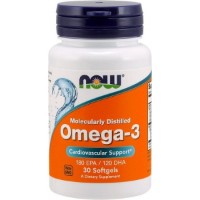 Витамины NOW Omega-3 1000mg 30cap