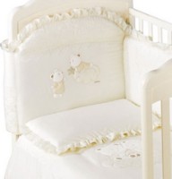 Protectie laterala pentru patut Italbaby Angioletti (210.0014) Beige