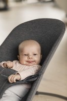 Șezlong pentru bebeluși BabyBjorn Bliss Charcoal Grey 3D Jersey