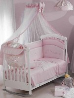 Copertină pentru pătuț Italbaby Polvere di Stelle Pink (800.0005-1)