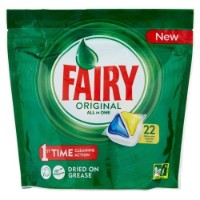 Detergent pentru mașine de spălat vase Fairy Original All In One 22cap