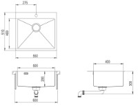 Chiuvetă de bucătărie Aquasanita Helika Aira Air100N-G imaginea #2 — magazin online Desire.md