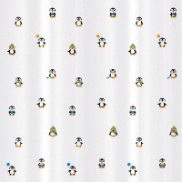 Занавеска для ванной Tatkraft Funny Penguins (10482)