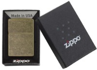 Зажигалка Zippo 201FB Antique Brass фото №2 — интернет-магазин Desire.md