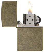 Зажигалка Zippo 201FB Antique Brass фото №3 — интернет-магазин Desire.md