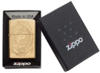 Зажигалка Zippo 49024 High Polish Brass Tiger & Dragon Design фото №2 — интернет-магазин Desire.md
