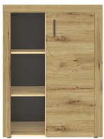 Витрина Sokme Фокус 1176x869x338mm Дуб Артисан