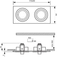 Встраиваемый светильник Vivalux VIV003883 фото №2 — интернет-магазин Desire.md