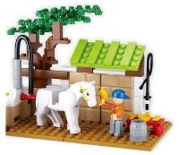 Set de construcție Sluban Farm Horse Care Station (B0557)