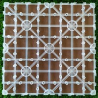 Scandura pentru terasa DIY H07 Dark Brown Plastic Composite (white base)