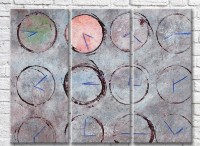 Картина ArtPoster Abstract clock on a Gray background (3499068)