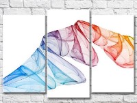 Картина ArtPoster Abstract colored smoke on a White background (3499107)