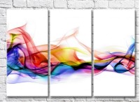 Картина ArtPoster Abstract colorful smoke on a White background (3499070)