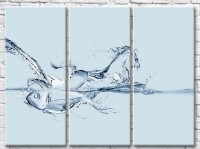 Картина ArtPoster Abstract figures from water, horse (3499065)