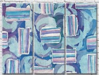 Pictură ArtPoster Abstract from Pink/Blue rectangles (3499078)