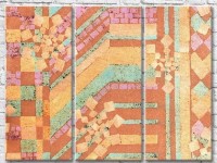 Картина ArtPoster Abstract geometry on Orange background (3499058)