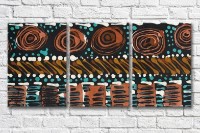 Картина ArtPoster Abstract geometry Turquoise with Orange (3499057)