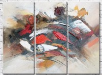 Картина ArtPoster Abstract paint strokes on a Light background (3499061)